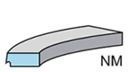 Curved NM Profile Strip for Structural or Friction Applications