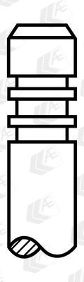Valve Stem Drawing – Multi-Groove Automotive Valve Stem Tip